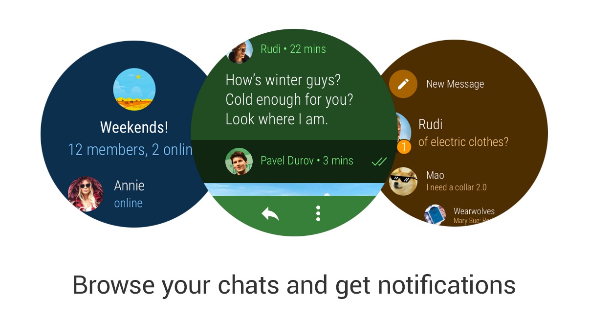 Telegram Android Wear app