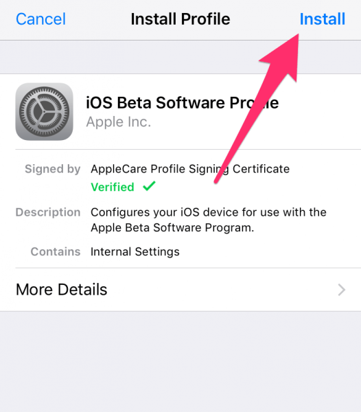 Instalar iOS 11 beta