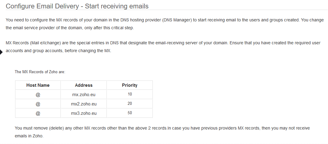 Configuración Email