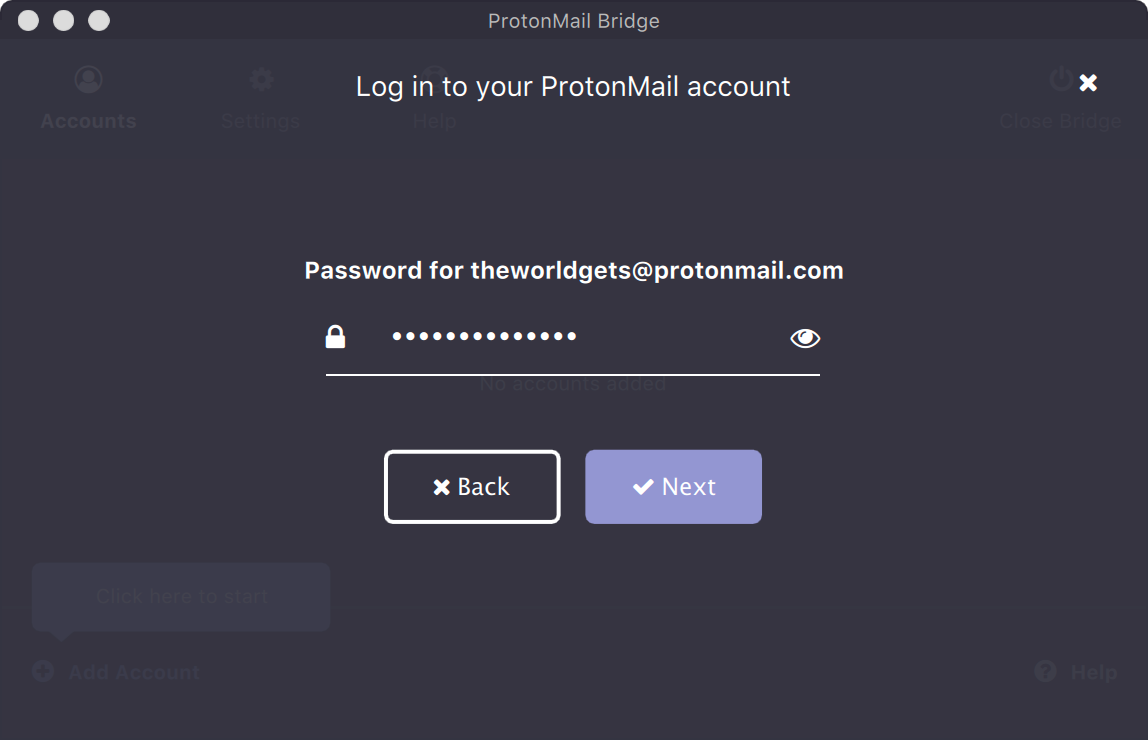 ProtonMail-Bridge-Login