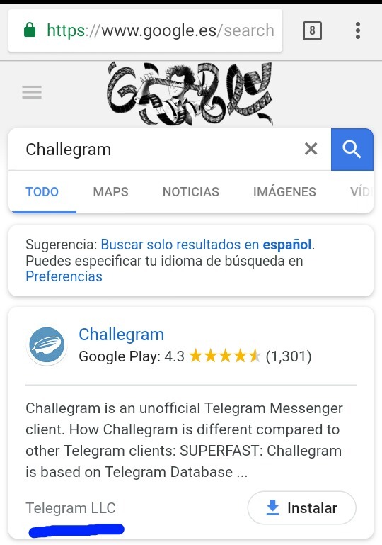 Challegram-google