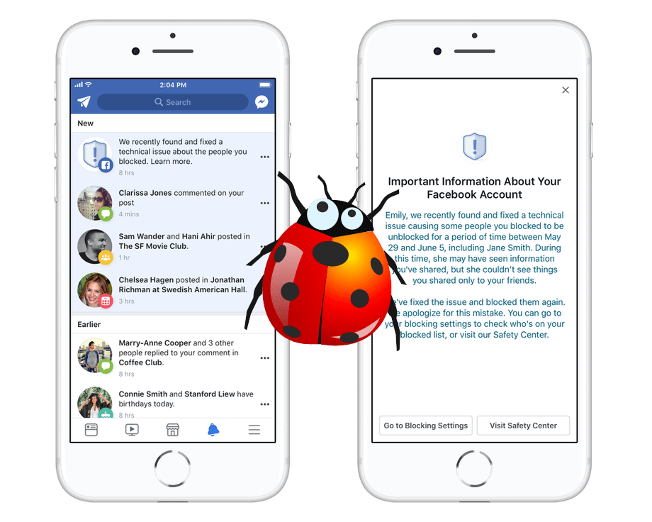 Bug de Facebook desbloquea aleatoriamente a algunos usuarios de las listas de bloqueo personales