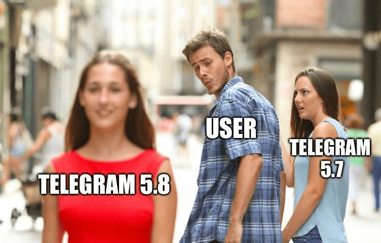 Actualización Telegram 5.8