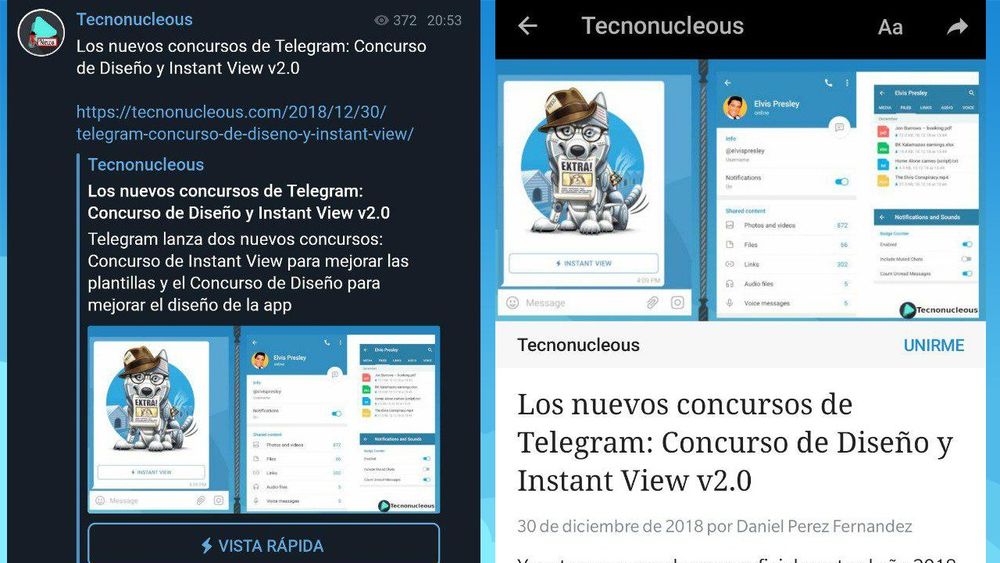 Instant view telegram как сделать