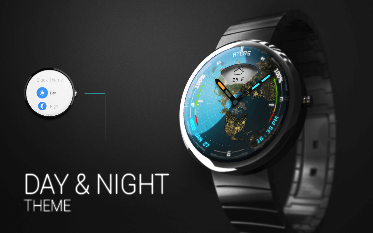 Atlas, la espectacular watchface que te muestra el ciclo del día y la noche