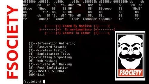 Conoce Fsociety Hacking Tools Pack el  framework nos permite realizar pruebas de penetración