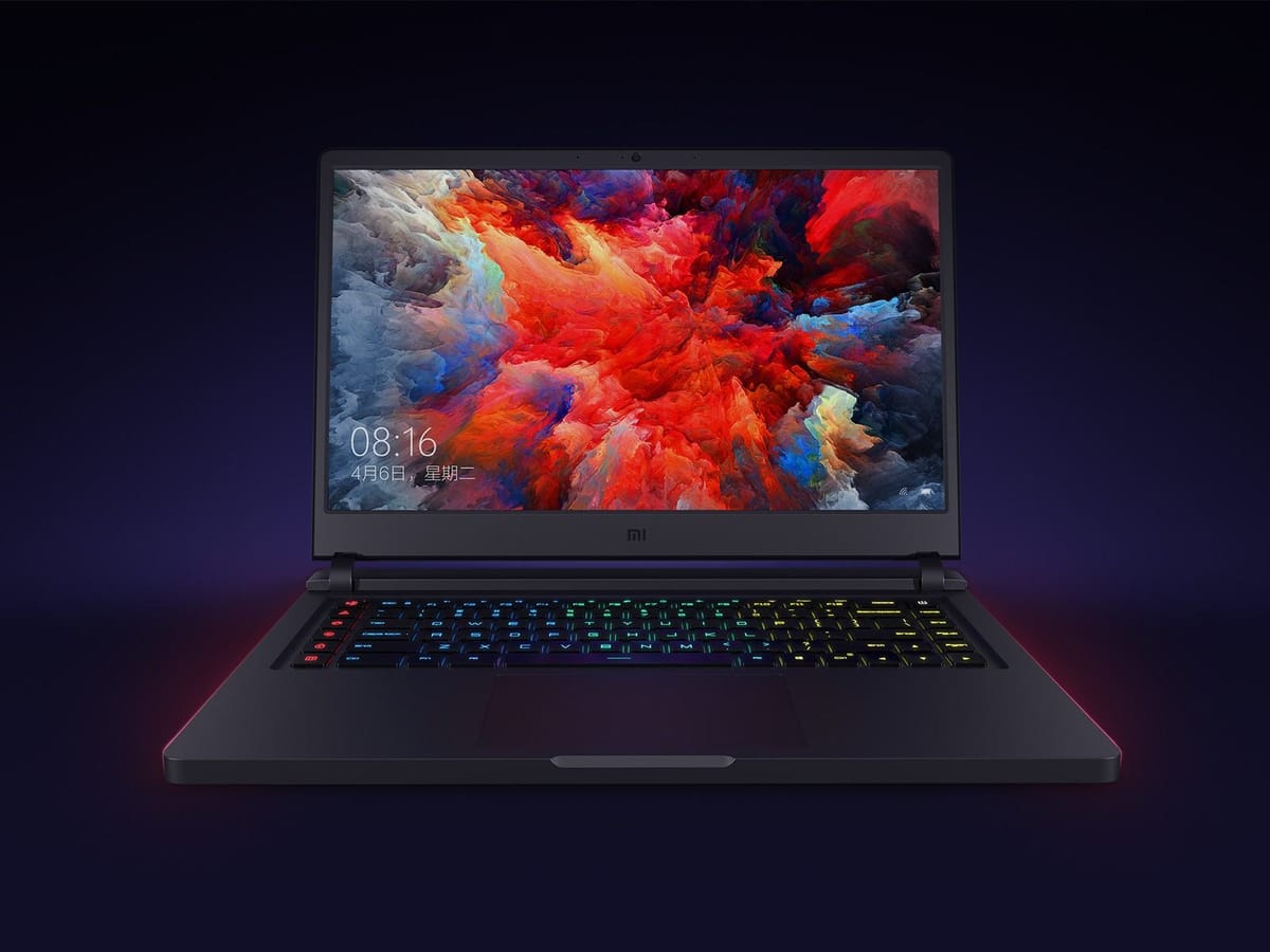 Xiaomi presenta un portátil gamer con CPU Kaby Lake, NVIDIA GTX 1060 e iluminación RGB