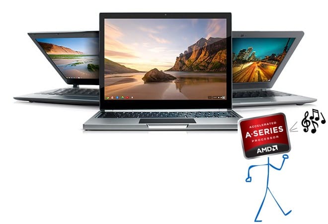 Los procesadores AMD están llegando a los Chromebook