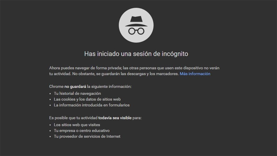 Google Chrome 76 evita que las webs detecten el Modo Incógnito