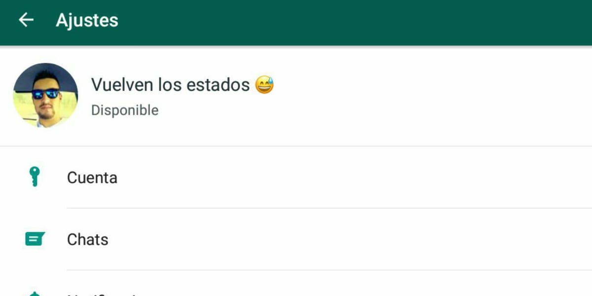Vuelven los antiguos estados a Whatsapp