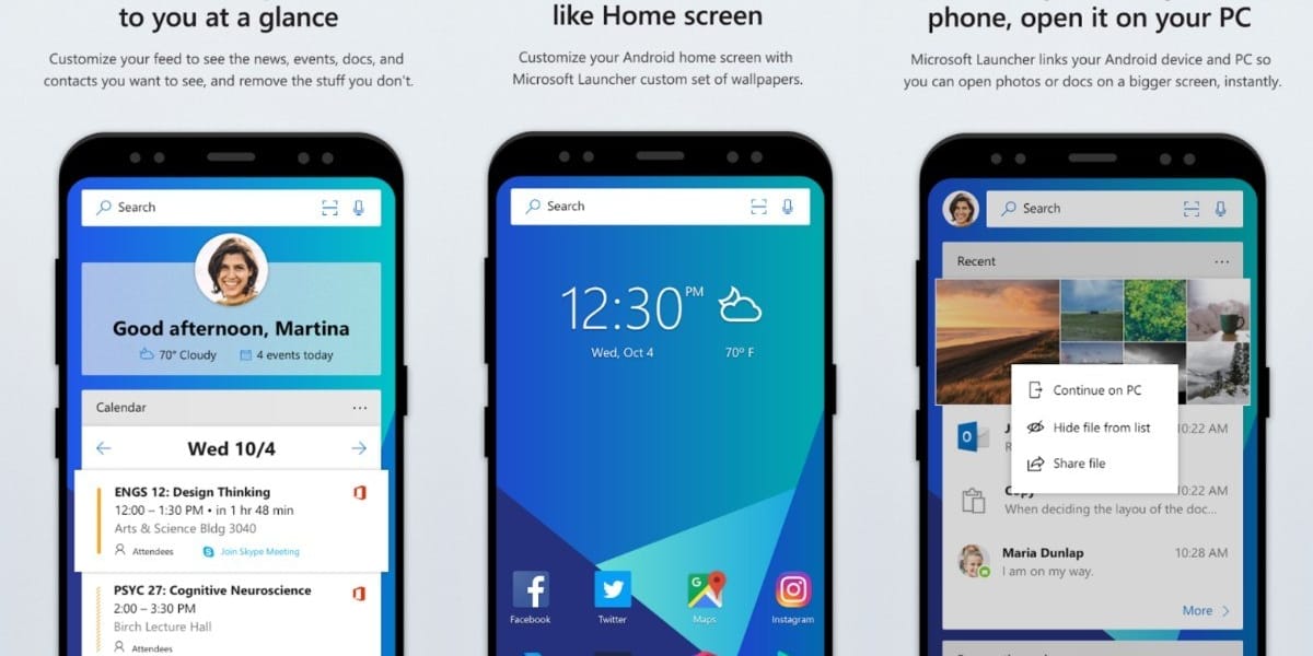 El nuevo launcher de Microsoft para Android le permite conectar su teléfono a su PC