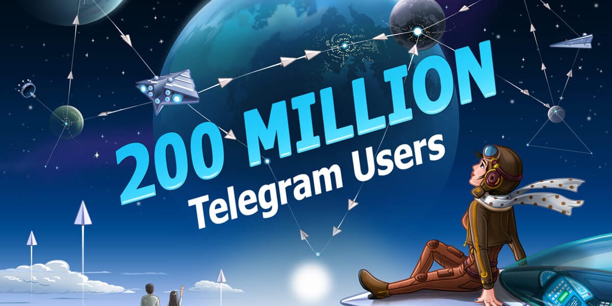 Telegram tiene 200 Millones de usuarios activos mensualmente