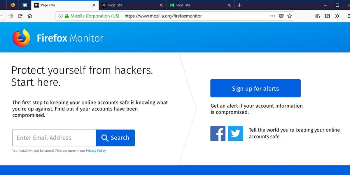 Firefox Breach Alerts advertirá a los usuarios si visitan un sitio hackeado
