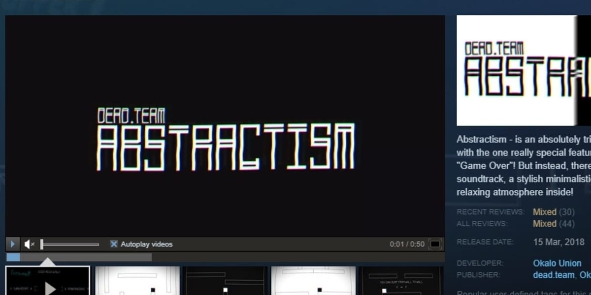 Steam elimina el juego Abstractism por minado de criptomonedas