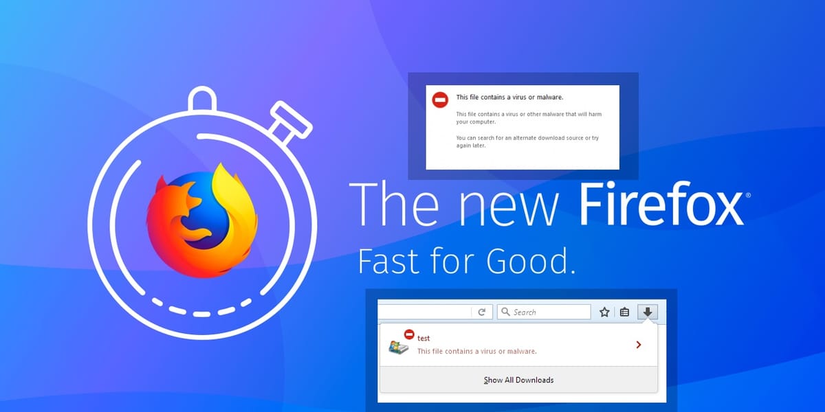 ¿Firefox les miente a los usuarios acerca de los virus en las descargas?