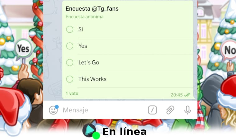 Novedades Telegram: Encuestas nativas, usuarios en línea y más