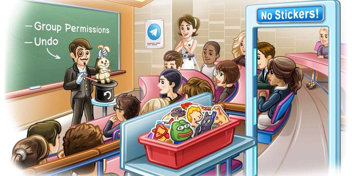 Telegram 5.2: Permisos de Grupo, 200,000 miembros por grupo y más
