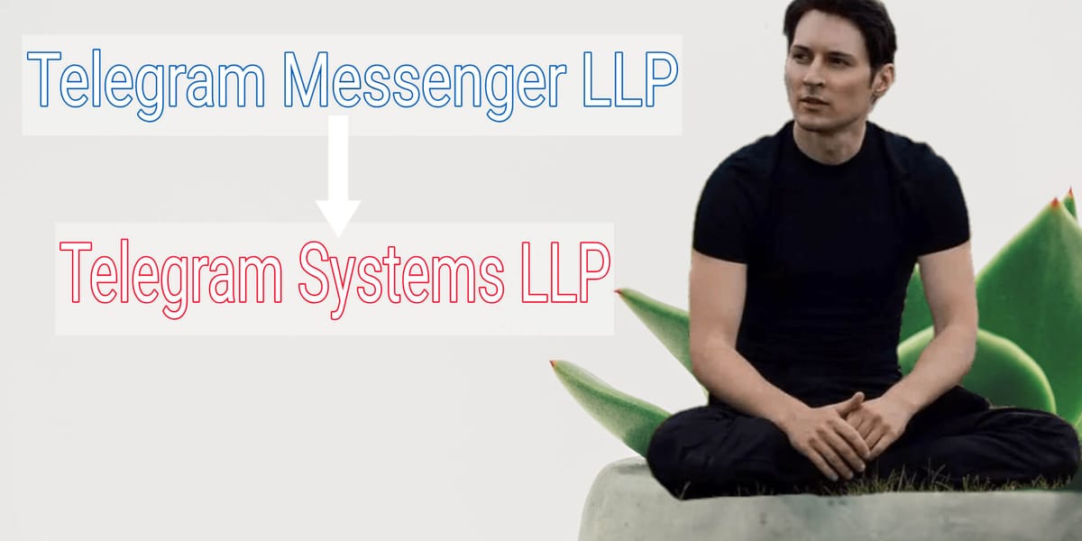 Telegram Messenger LLP pasa a llamarse Telegram Systems LLP