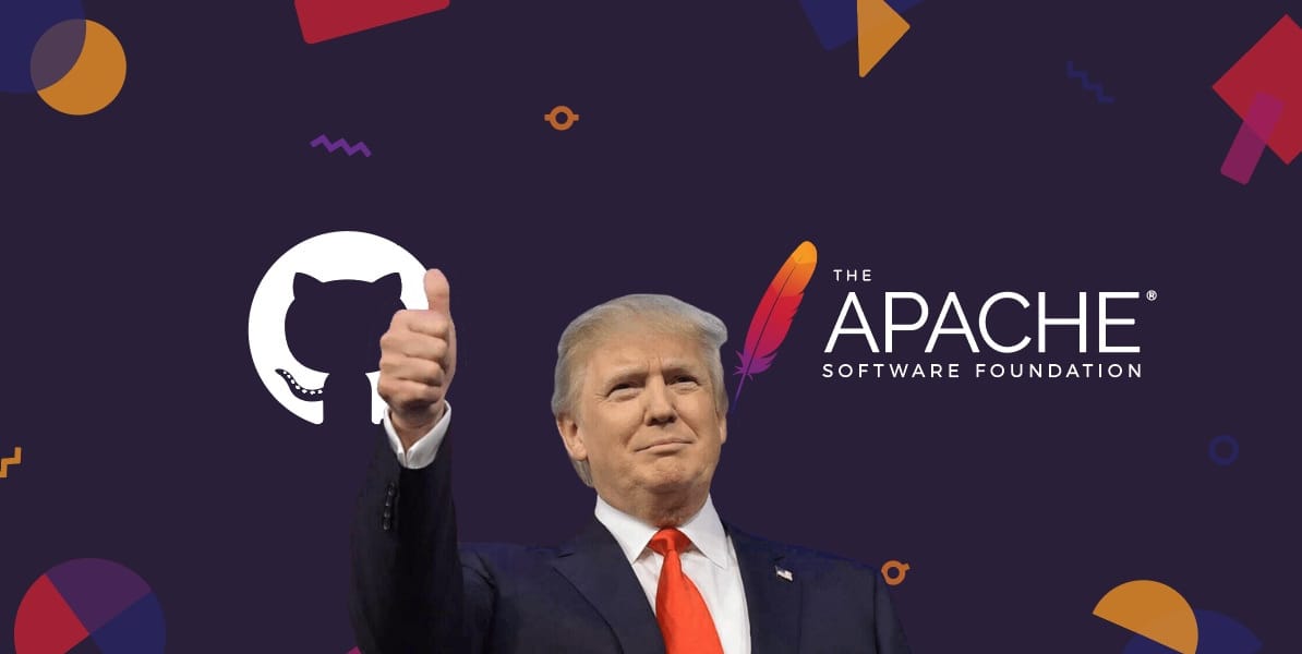 GitHub y la Apache Foundation están sujetos a las leyes de exportación de EEUU