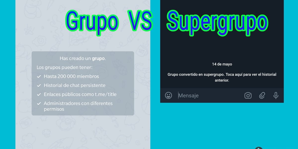 Diferencias entre un Grupo Básico y un Supergrupo en Telegram