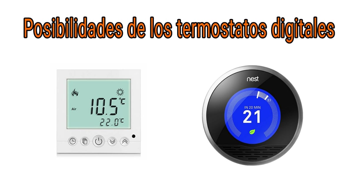 Las posibilidades de los termostatos digitales