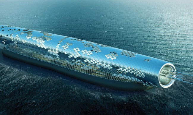 Este enorme tubo futurista se encargará de purificar agua de mar sólo con energía solar