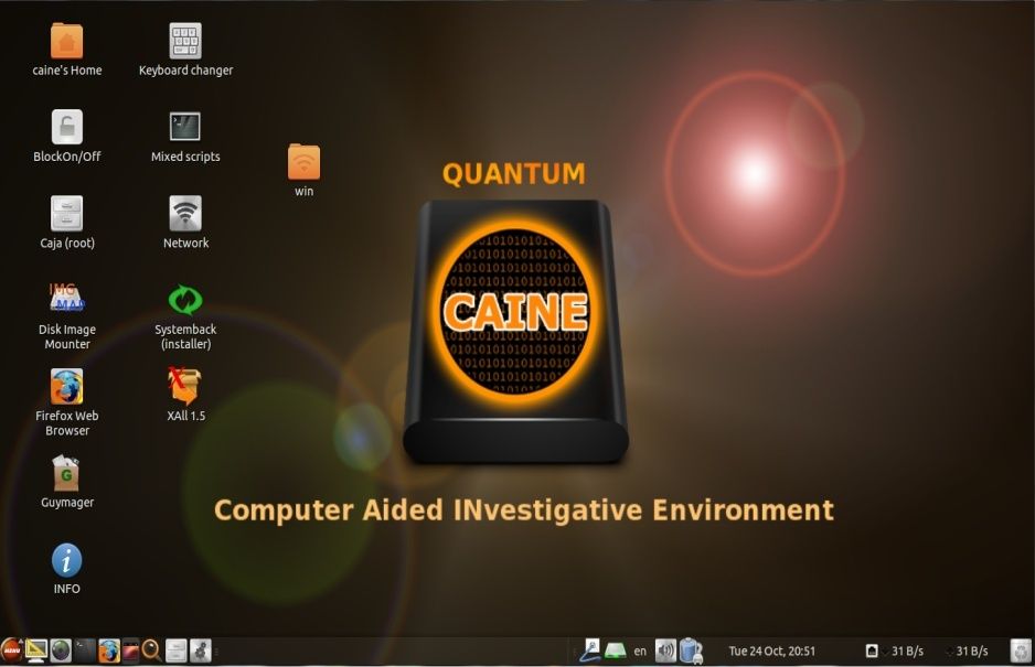 CAINE 9.0 "Quantum": La nueva versión de la distro de análisis forense digital