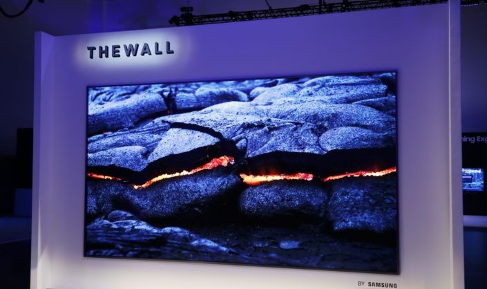 Samsung presenta una televisión de 149 pulgadas con tecnología micro led