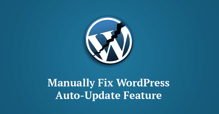 La última actualización de WordPress interrumpe la función de actualización automática (Aplicar actualización manual)