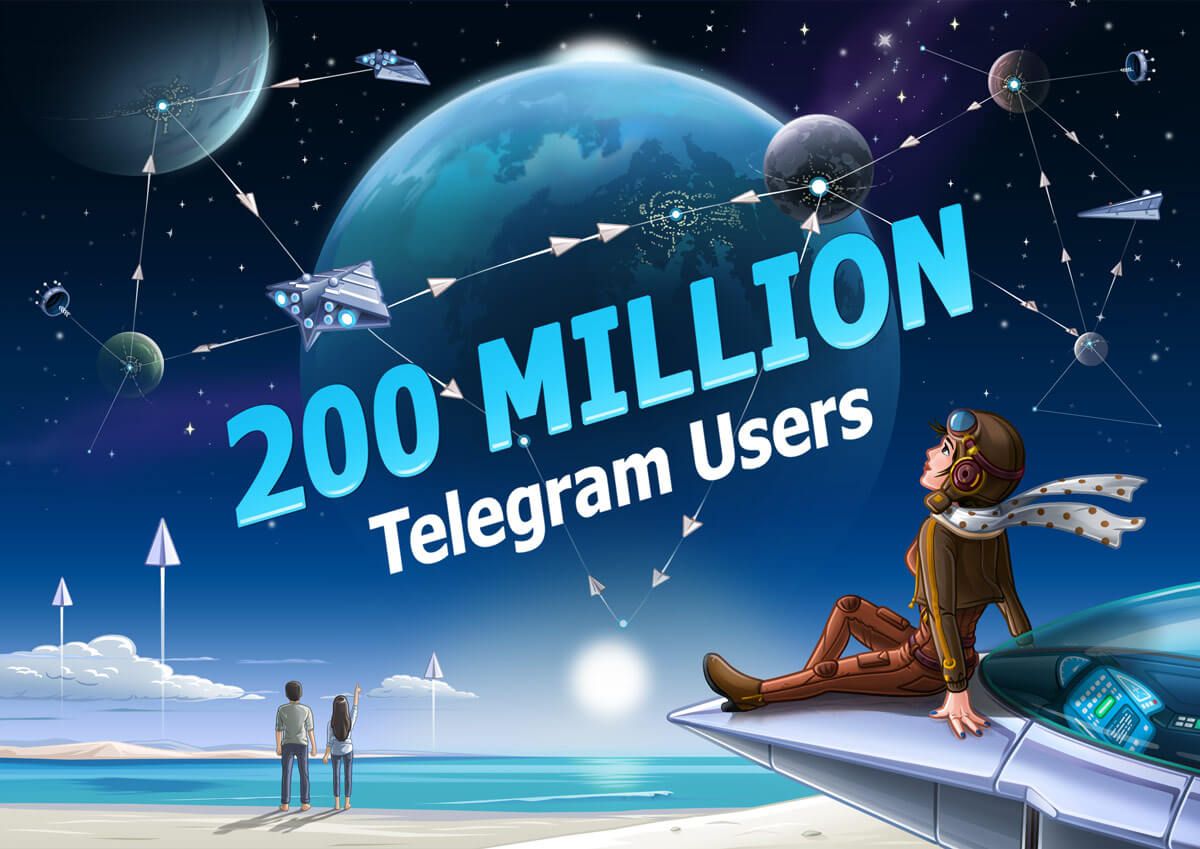 Telegram tiene 200 Millones de usuarios activos mensualmente