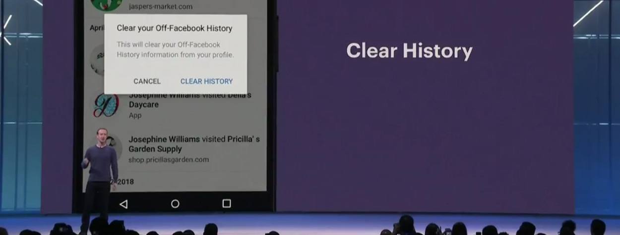 Facebook anuncia una herramienta para"borrar el historial"
