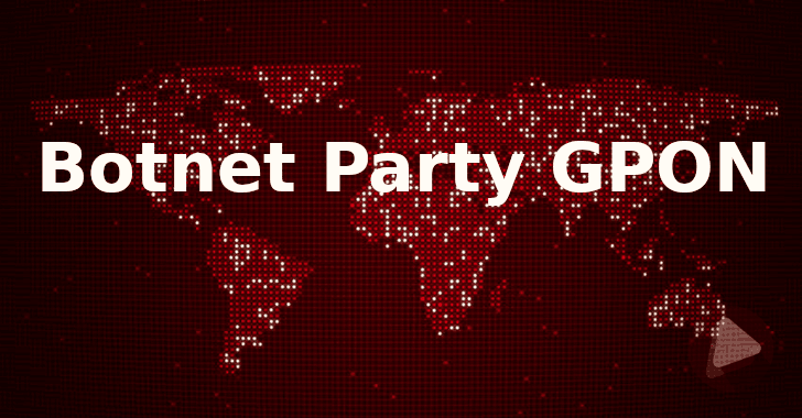 Botnet Party con los enrutadores GPON vulnerables