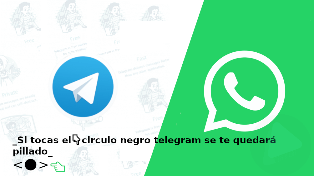 ¿Cómo funciona el bóton negro de Whatsapp/Telegram?