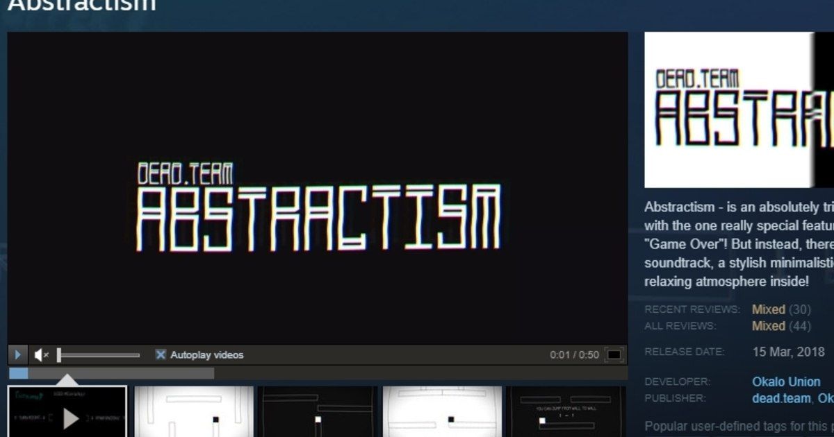 Steam elimina el juego Abstractism por minado de criptomonedas