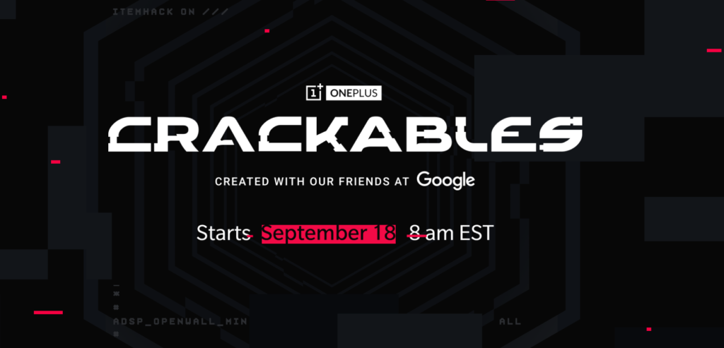 Crackables el nuevo reto de OnePlus que comenzará el 18 de septiembre