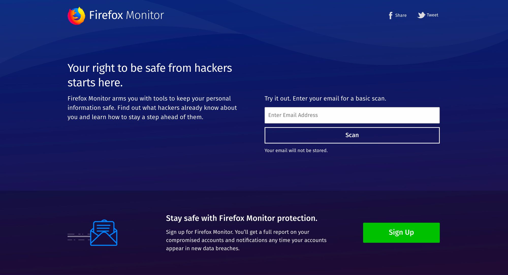 Mozilla lanza oficialmente Firefox Monitor