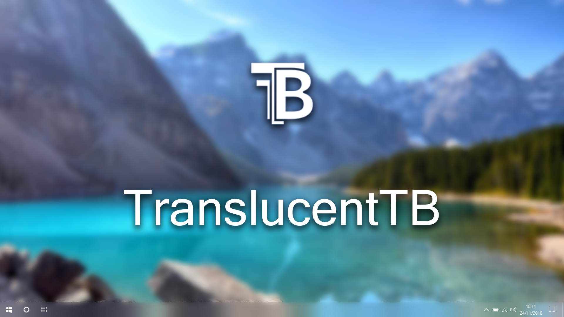 TranslucentTB: Modifica la transparencia de la barra de tareas de Windows 10