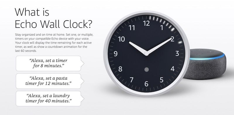 Alexa Wall Clock: el reloj de pared inteligente