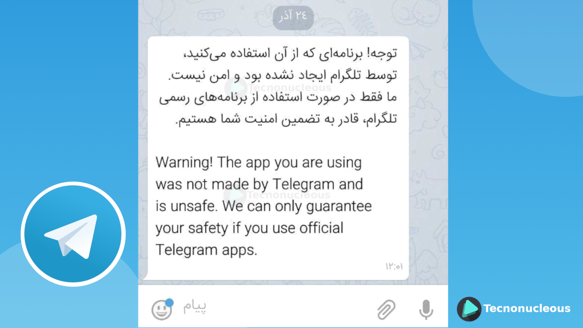 Telegram advierte a los usuarios que usan clientes de terceros inseguros