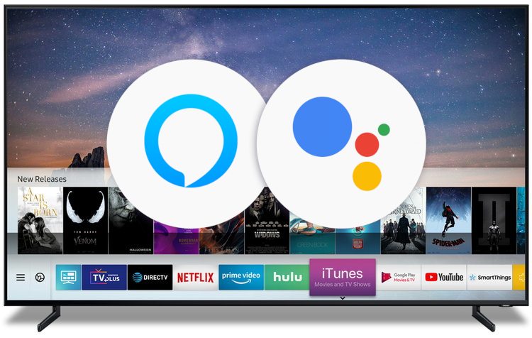 Las televisiones de Samsung funcionarán con los asistentes de voz Alexa y Google Assistant en 2019