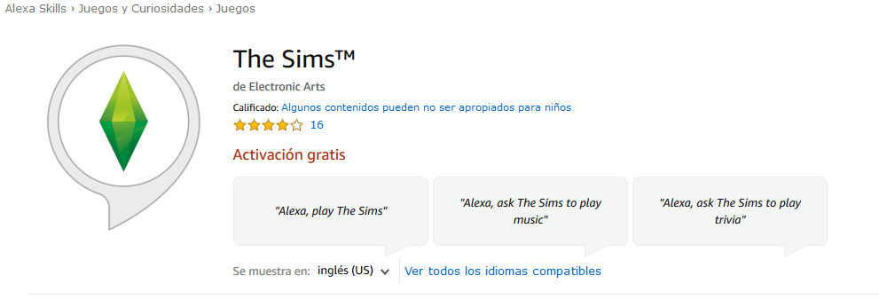 Los Sims llegan a Alexa en forma de Skill