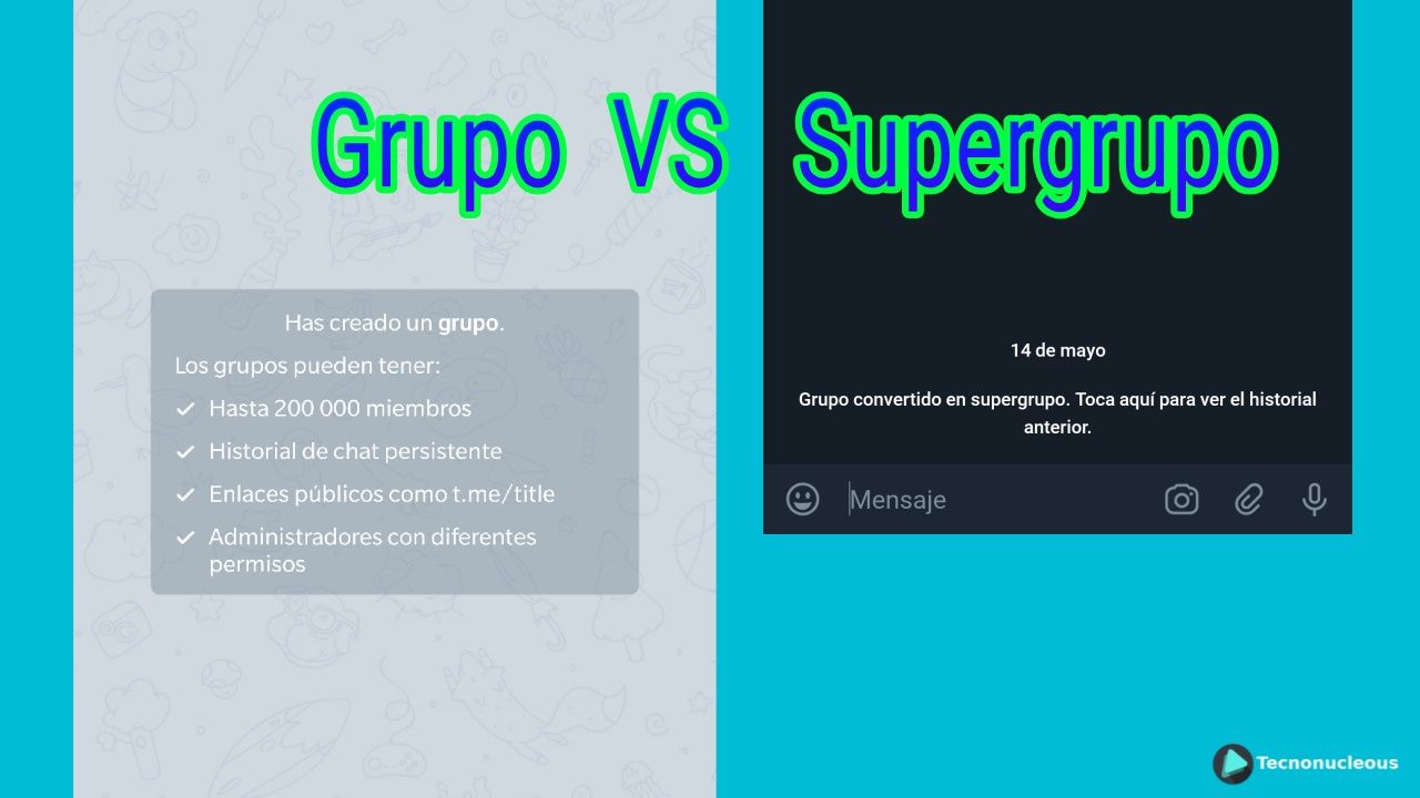 Diferencias entre un Grupo Básico y un Supergrupo en Telegram