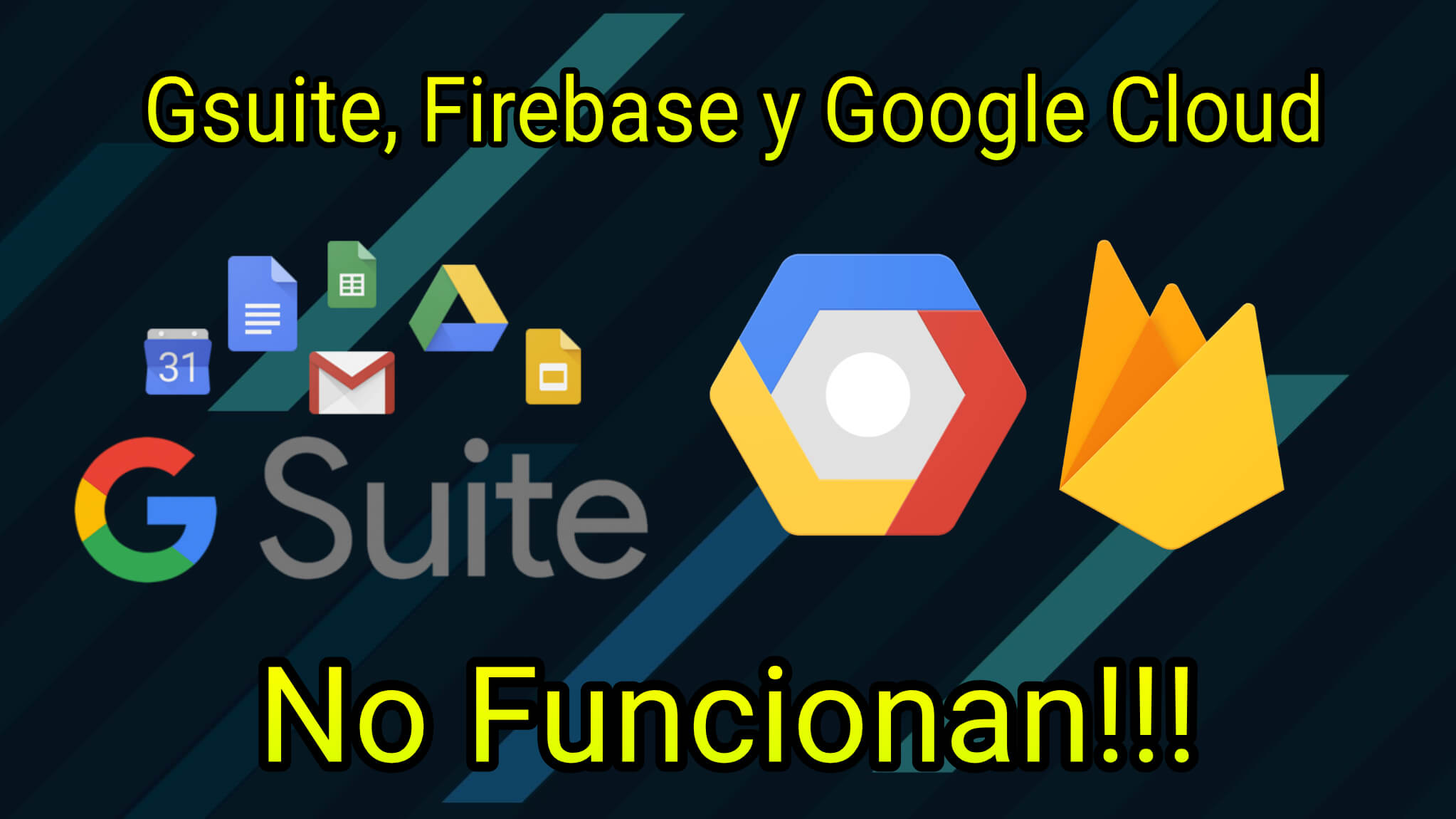 Google Cloud, Firebase y Gsuite están sufriendo problemas