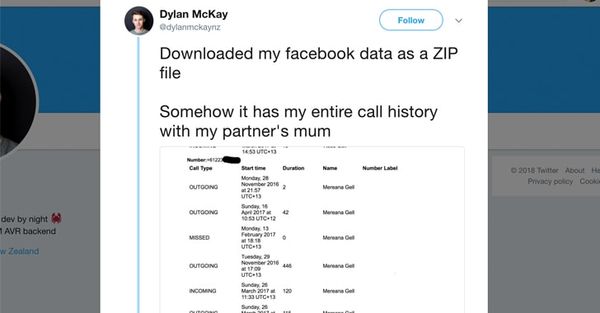Facebook recolectó tu historial de llamadas de Android y los datos de los SMS durante años