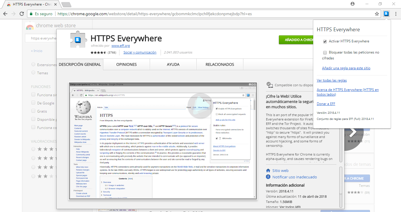 HTTPS Everywhere ahora ofrece nuevos conjuntos de reglas sin actualizar la extensión