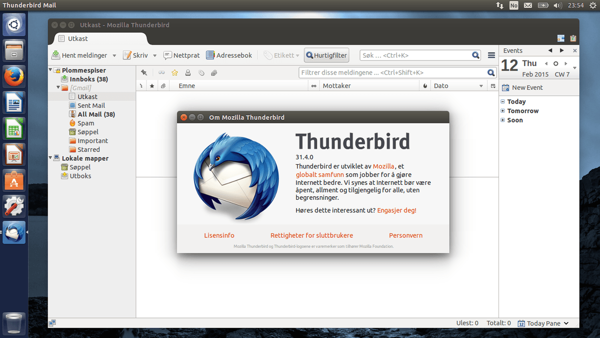 Desactivar PGP en Thunderbird con Enigmail