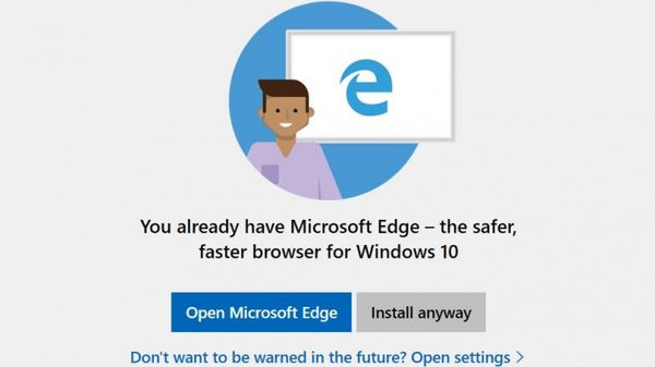 Microsoft intercepta la instalación de Firefox y Chrome en Windows 10