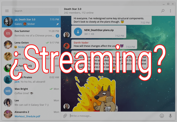 Llega el Streaming a Telegram Desktop 🚀