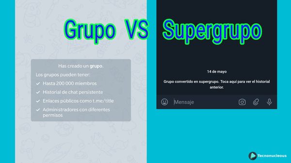 Diferencias entre un Grupo Básico y un Supergrupo en Telegram
