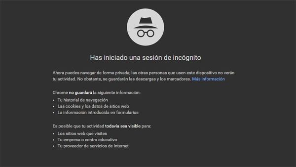 Google Chrome 76 evita que las webs detecten el Modo Incógnito